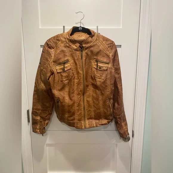 Camel color bomber jacket - Picture 1 of 6